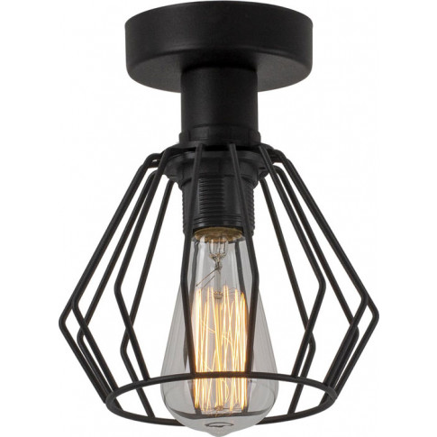 Czarna druciana lampa wisząca EXX130-Dema w stylu loftowym