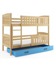 Piętrowe łóżko dla dzieci drewniane 80x190 - Celinda 2X w sklepie Edinos.pl