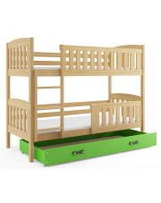 Piętrowe łóżko dla dzieci z materacami 80x190 - Celinda 2X w sklepie Edinos.pl