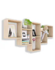 Wisząca półka ścienna dąb sonoma - Corsaro w sklepie Edinos.pl