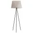 Minimalistyczna lampa stojąca EXX142-Morra z lnianym abażurem
