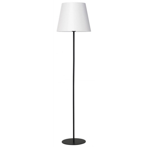 Biało-czarna minimalistyczna lampa stojąca EXX151-Diva z abażurem
