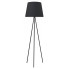 Czarna lampa podłogowa trójnóg ze stożkowym abażurem - EXX153-Eriva w sklepie Edinos.pl