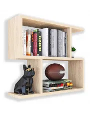 Minimalistyczna półka ścienna dąb sonoma - Keller w sklepie Edinos.pl