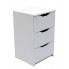 Biała minimalistyczna szafka z szufladami Dagma 3X