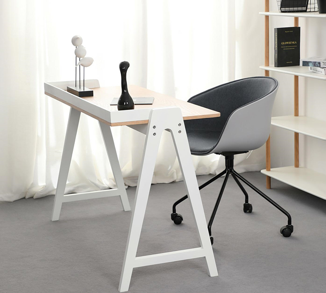 Nowoczesne biurko Dertos - białe