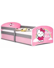 Łóżko dla dziewczynki z materacem Hello Kity - Rayan w sklepie Edinos.pl
