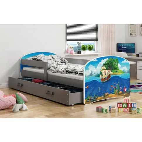 Łóżko z szufladą piraci Delmo