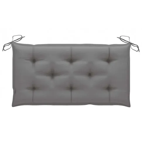 Pikowane szare oparcie ogrodowej huśtawki Parano