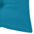 Materiał błękitnej poduszki do huśtawki ogrodowej Paloma 2X