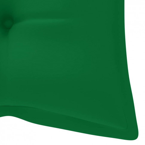 Materiał zielonej poduszki do huśtawki ogrodowej Paloma 2X