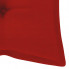 Materiał czerwonej poduszki do huśtawki ogrodowej Paloma 2X