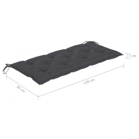Wielkość antracytowej poduszki Tifo