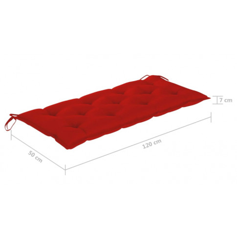 Wymiary czarwonej poduszki Tifo