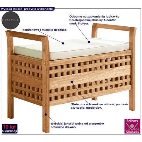 Fotografia Skrzynia na odzież i obuwie Teglor z kategorii Przedpokój