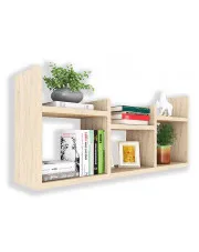 Skandynawska wisząca półka ścienna dąb sonoma - Iwez w sklepie Edinos.pl