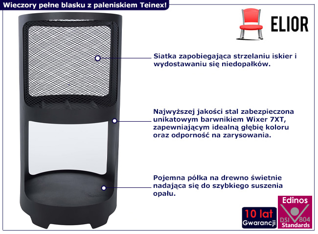 Nowoczesne palenisko ogrodowe Alno