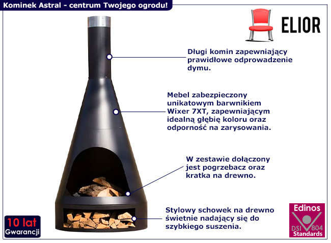 Kominek ogrodowy Plimba 3X