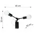 Wymiary kinkietu EXX196-Plati
