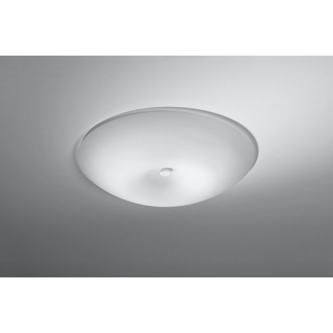 Biała okrągła szklana lampa sufitowa EXX209-Fisel