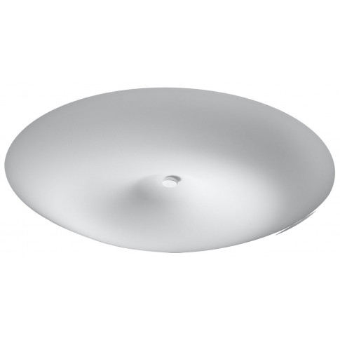 Biały okrągły szklany plafon EXX211-Fisel