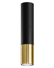 Czarno-złoty plafon tuba - EXX214-Loper w sklepie Edinos.pl