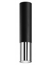 Czarno-chromowany plafon tuba - EXX214-Loper