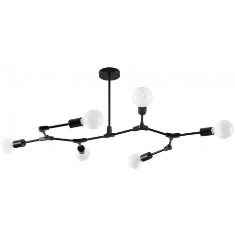 Czarny industrialny żyrandol EXX219-Plati