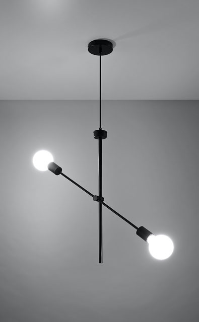 Czarny żyrandol industrialny EXX220-Liversi