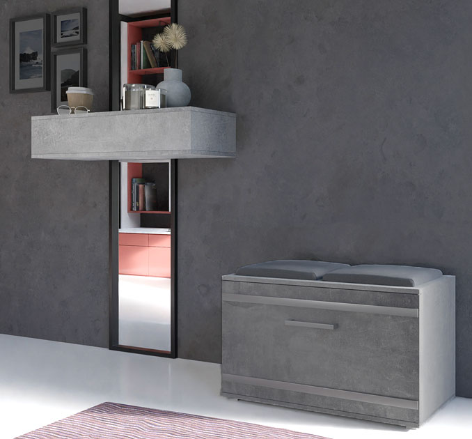 szara szafka na buty 