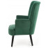 Wypoczynkowy fotel Bovi w kolorze ciemnej zieleni