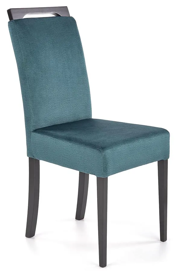 Фото - Стілець Elior Drewniane krzesło z zieloną tapicerką - Tridin E15804V-PL-N-CLARION2-CZARN 