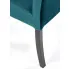 Drewniane krzesło z zieloną tapicerką Tridin