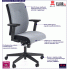 Nowoczesny szary fotel biurowy Revex