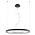 Czarna okrągła lampa wisząca LED EXX229-Riwas