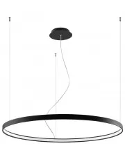 Czarna lampa wisząca LED ring - EXX230-Riwas