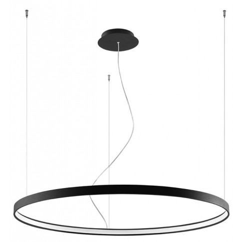 Czarna pierścieniowa lampa wisząca EXX230-Riwas
