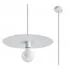 Biała industrialna lampa wisząca rondo - EXX235-Nesta
