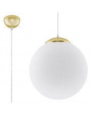 Biało-złota lampa wisząca glamour 30 cm - EXX232-Ugi w sklepie Edinos.pl