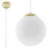 Biało-złota lampa wisząca glamour 30 cm - EXX232-Amareo