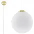 Biało-złota szklana lampa wisząca 40 cm - EXX233-Amareo