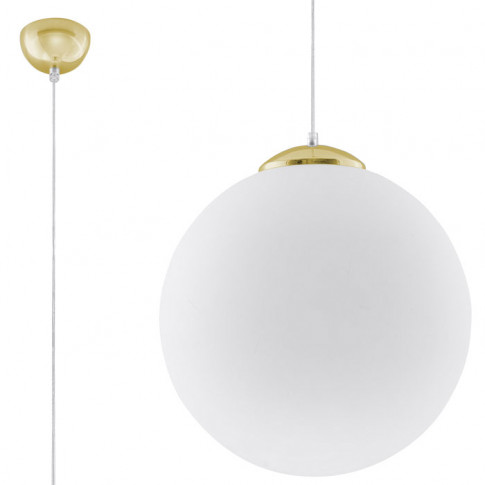 Biało-złota lampa wisząca EXX233-Ugi w stylu glamour