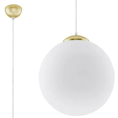 Biało-złota lampa wisząca EXX233-Ugi w stylu glamour