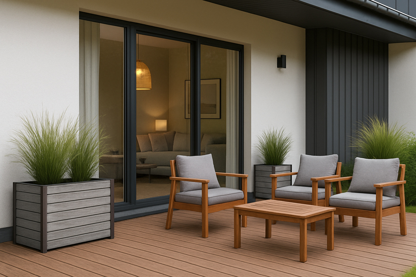 zestaw mebli drewnianych Akira do ogrodu