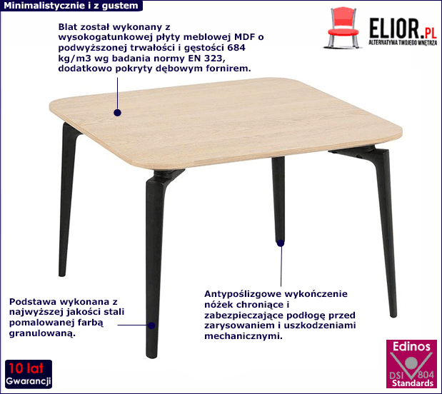 Minimalistyczny stolik kawowy do salonu Valencia 2X