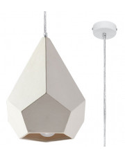 Biała geometryczna lampa wisząca - EXX238-Pavlis w sklepie Edinos.pl