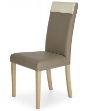 Tapicerowane krzesło skandynawskie Devon - beżowe w sklepie Edinos.pl
