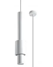 Biała lampa wisząca podwójna tuba - EXX242-Astiva w sklepie Edinos.pl