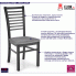 Bukowe krzesło tapicerowane z popielatym siedziskiem Gizmo