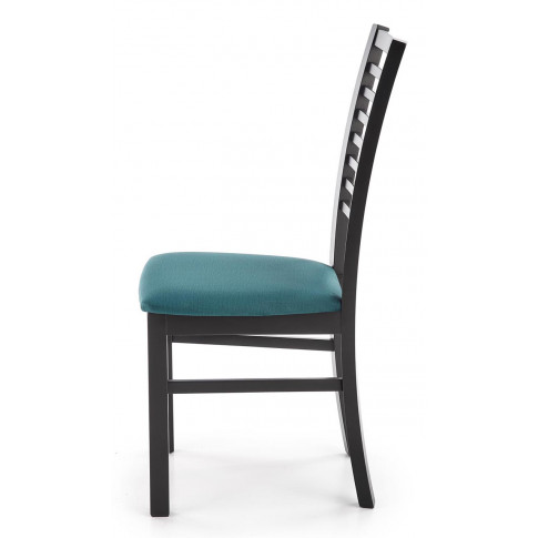 Drewniane krzesło z zielonym siedziskiem Gizmo